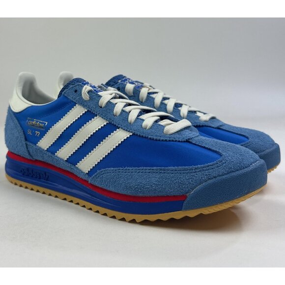 Adidas Originals SL 72 RS Mens Blue White Shoes Sneakers Low Athletic IG2132 - Picture 2 of 12